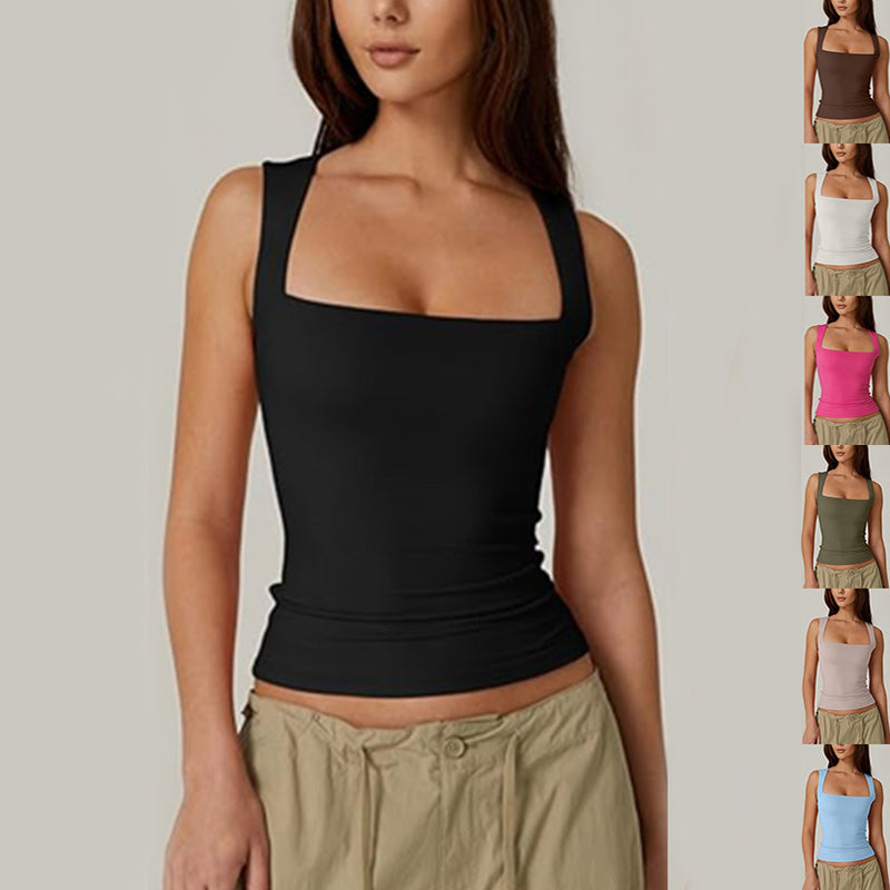 Women's Square-Neck Slim Tank Top