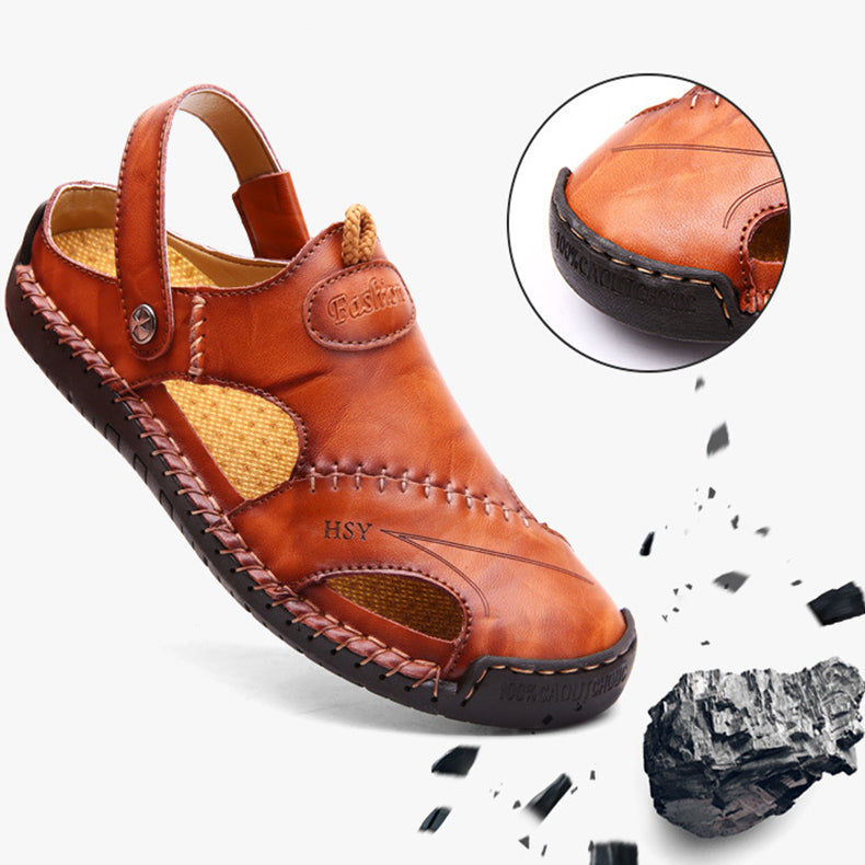 Men's Closed-Toe Adjustable Slide Sandals (photo 9)