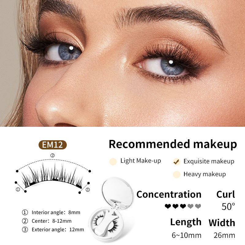 Magnetic False Eyelashes with Applicator and Case (photo 13)