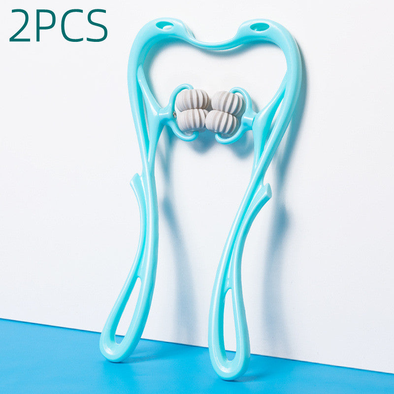 Manual Neck and Shoulder Massage Roller with Rolling Balls (photo 11)