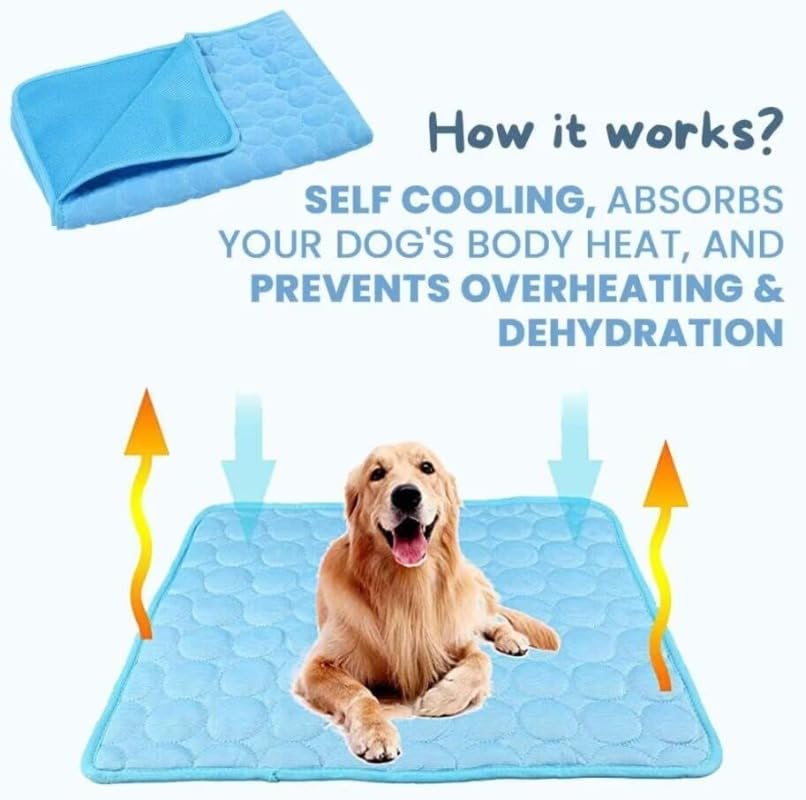Pet Cooling Mat, Ice Silk Fabric, XS to XXL (photo 8)