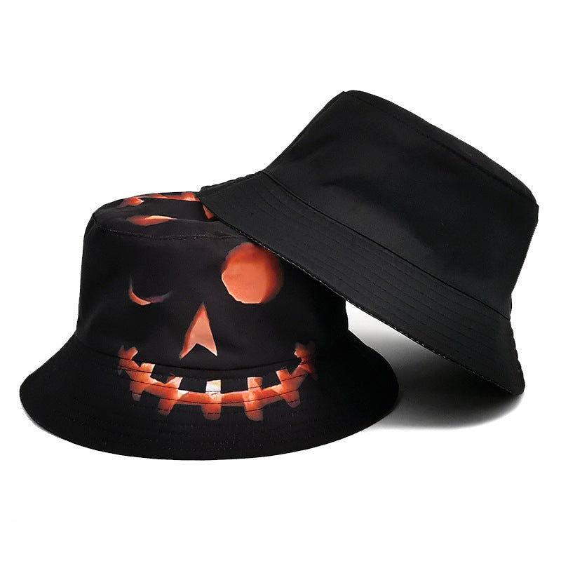 Halloween Pumpkin Print Bucket Hat