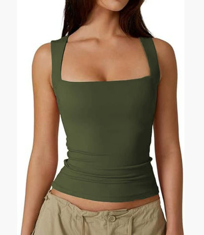 Women's Square-Neck Slim Tank Top (photo 19)
