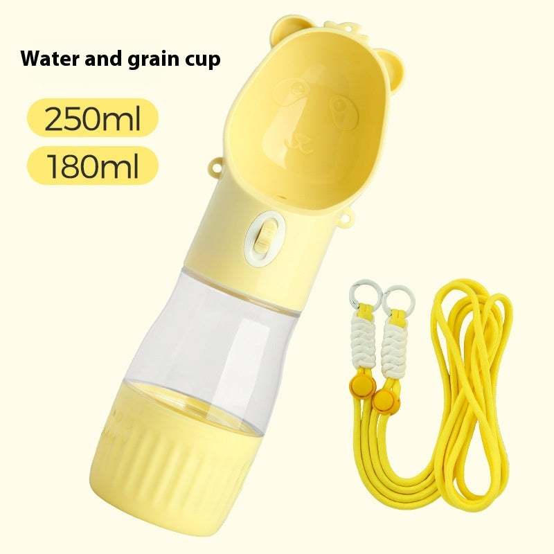 2-in-1 Portable Dog Water Bottle with Food Container (photo 15)