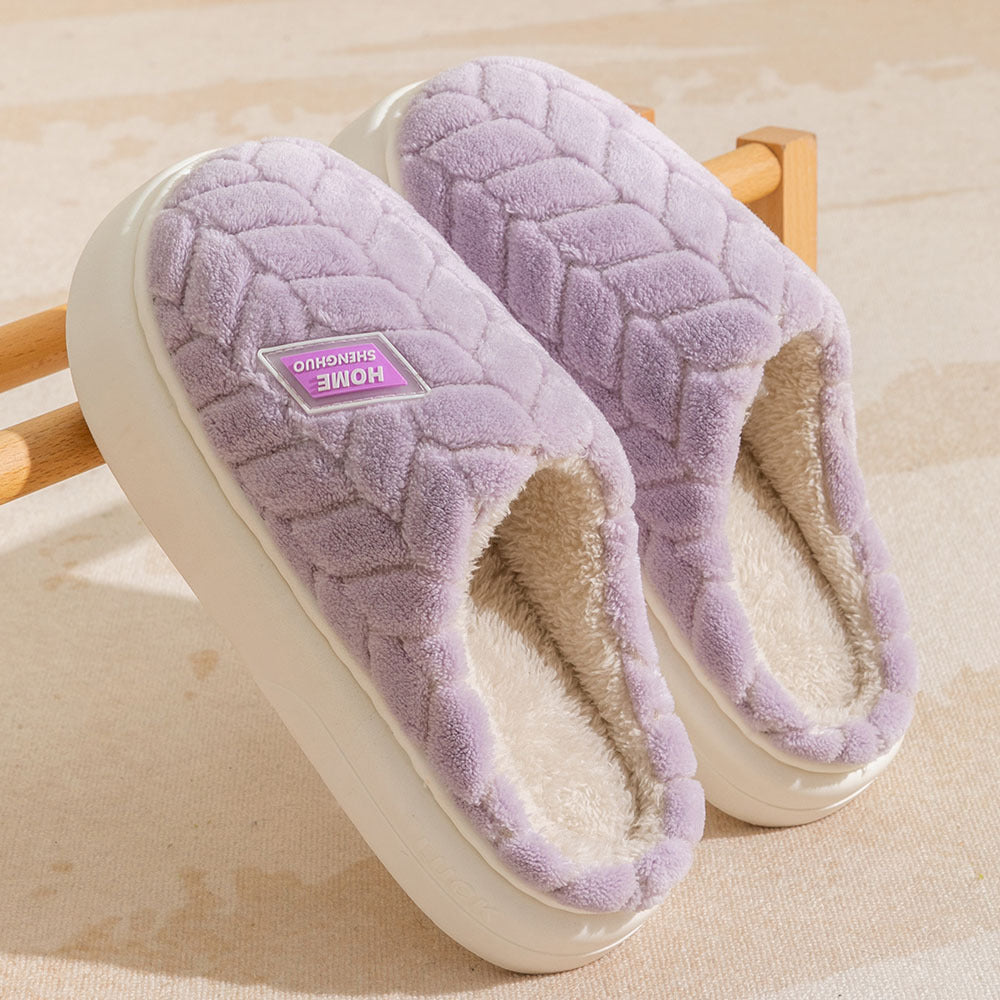 Thick-Sole Plush Winter House Slippers (photo 9)