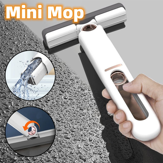 Mini Squeeze Sponge Mop for Desks, Screens and Car