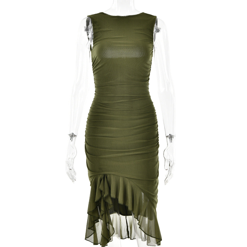 Women's Sleeveless Bodycon Midi Dress (photo 13)