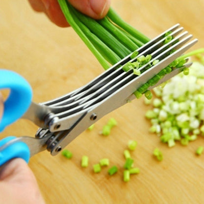 Multi-Blade Stainless Steel Herb Scissors (photo 3)