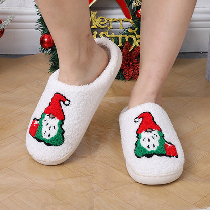 Cartoon Santa Plush House Slippers (photo 2)