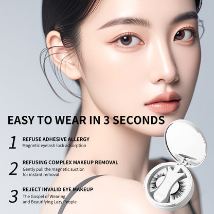 Magnetic False Eyelashes with Applicator and Case (photo 5)