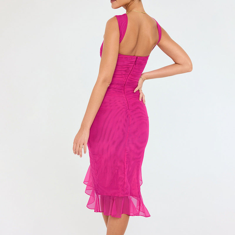 Women's Sleeveless Bodycon Midi Dress (photo 3)