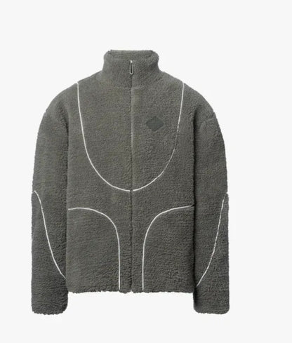Men's Sherpa Hooded Zip-Up Jacket (photo 5)