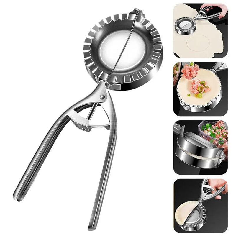 Stainless Steel Dumpling Mold and Wrapper Cutter (photo 3)