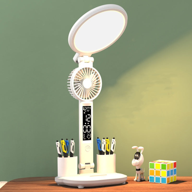 Rechargeable LED Desk Lamp with Clock (photo 2)
