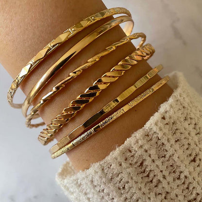 6-Piece Gold-Tone Chain Bracelet Set (photo 2)