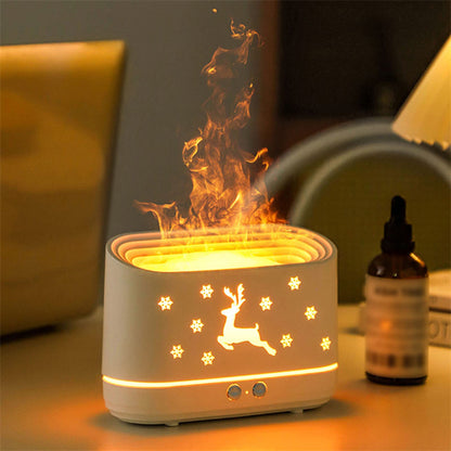 Reindeer Flame Effect Humidifier and Aroma Diffuser, USB (photo 2)