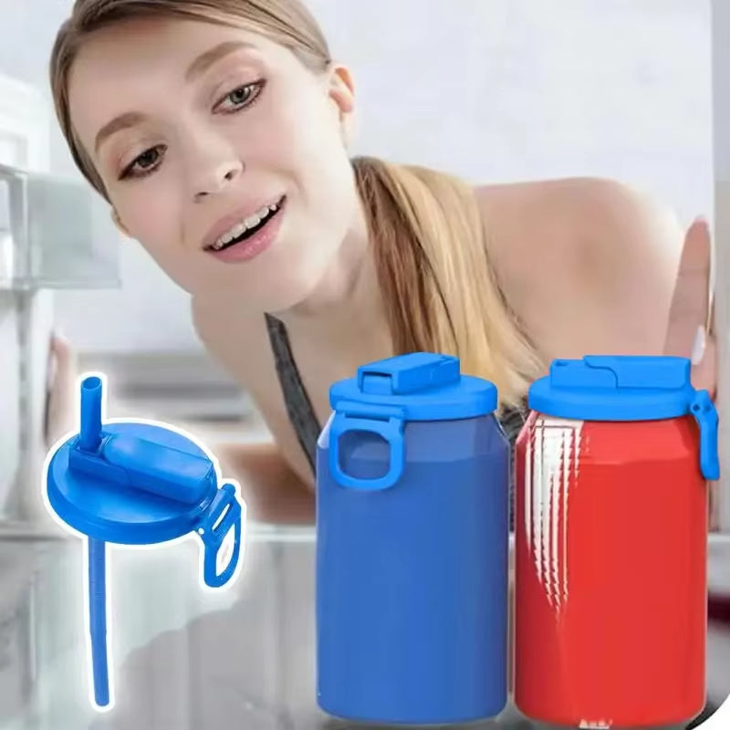 Reusable Soda Can Lid with Straw (photo 4)