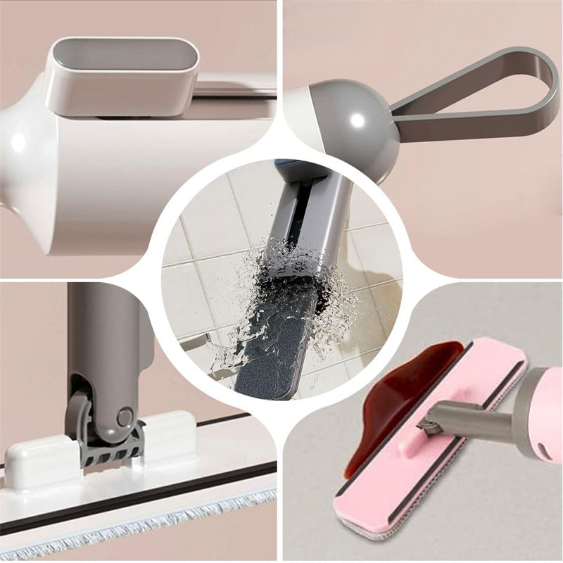 Self-Wringing Mini Flat Mop with Microfiber Pads (photo 7)