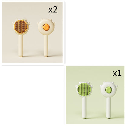 Self-Cleaning Slicker Brush for Cats and Dogs – Set4