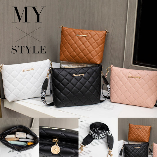 Small Quilted Crossbody Bag with Chain Strap