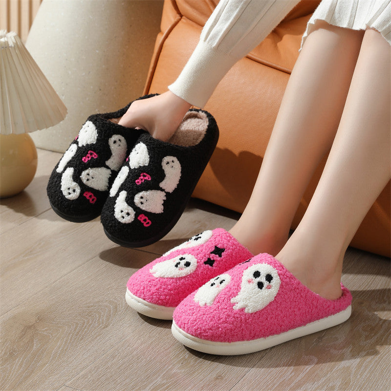 Halloween Ghost Plush Slippers (photo 2)