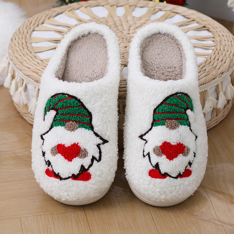 Cartoon Santa Plush House Slippers (photo 4)