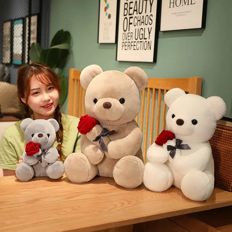 Rose Teddy Bear Plush (photo 6)
