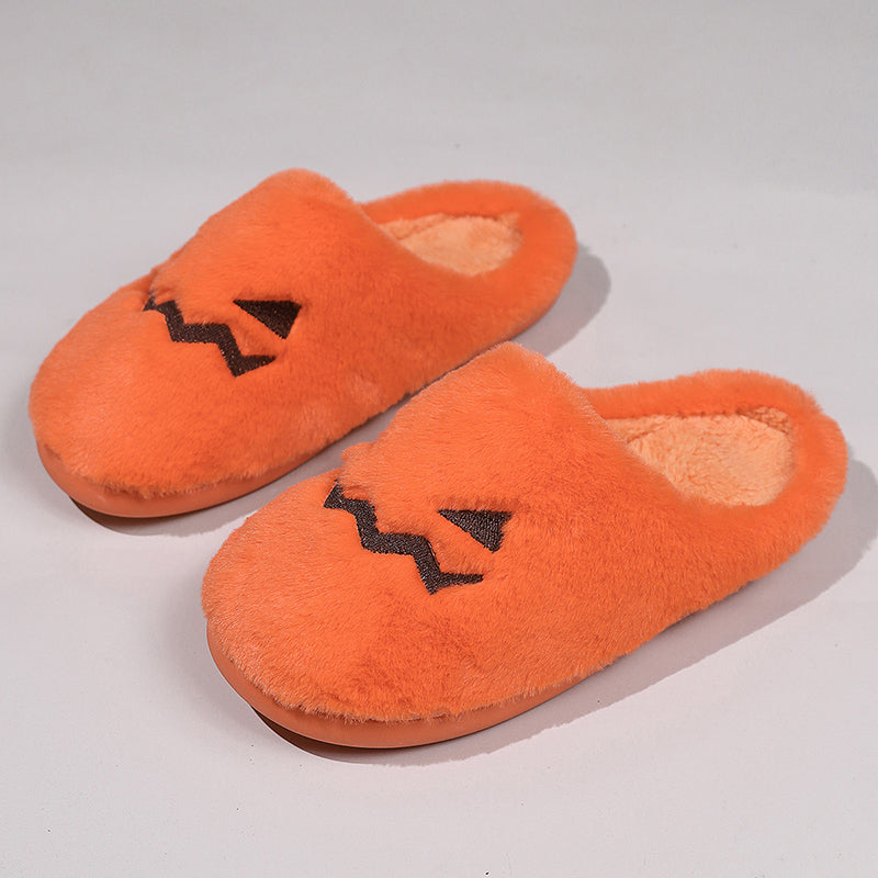 Pumpkin Plush House Slippers (photo 6)