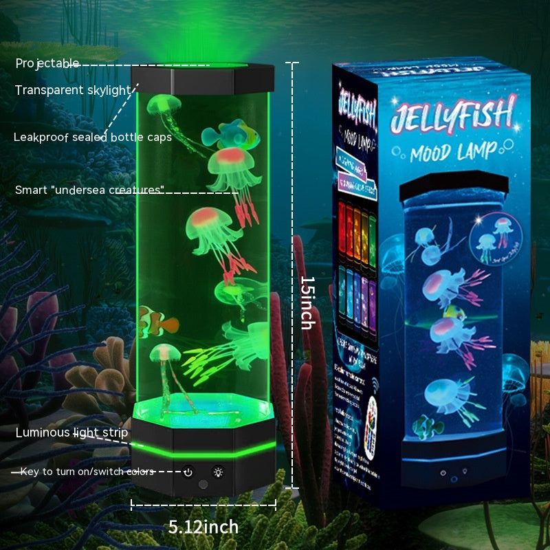 15-Inch Jellyfish Lava Lamp with Remote, 17 Colors (photo 6)