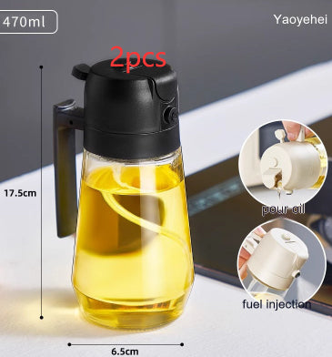 2-in-1 Glass Oil Sprayer and Pourer, 470 ml (photo 21)