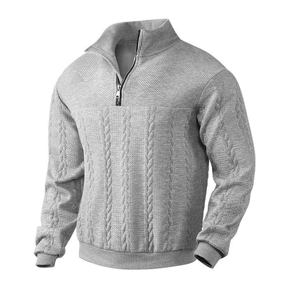 Men's Jacquard Quarter-Zip Pullover (photo 4)