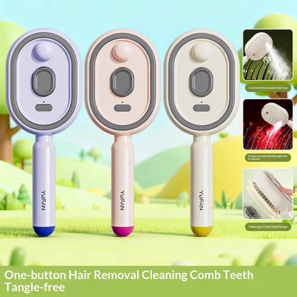 Electric Mist Spray Massage Hair Brush (photo 4)