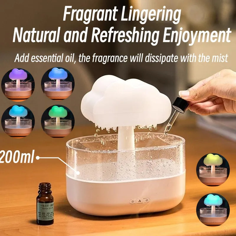 USB Rain Cloud Humidifier with 7-Color Light (photo 4)