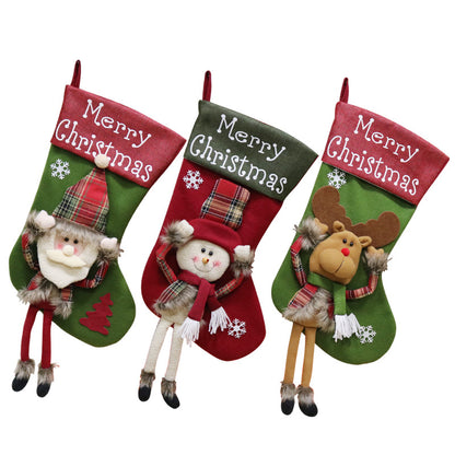 3D Applique Christmas Stocking, About 18 in (photo 12)