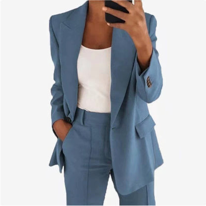 Women's Blazer and Pants Two-Piece Set (photo 10)
