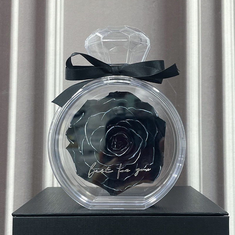 Dried Flower Bouquet in Clear Bottle (photo 5)