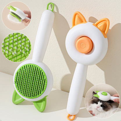 Self-Cleaning Pet Grooming Comb