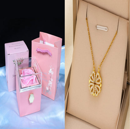 Rotating Soap Rose Jewelry Gift Box (photo 38)