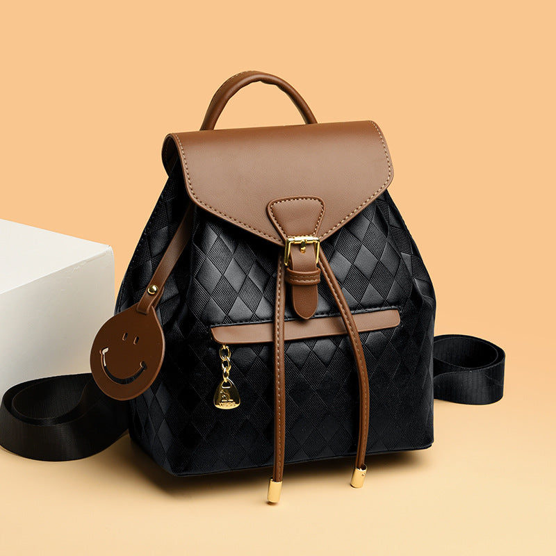 Women's PU Leather Bucket Backpack (photo 2)