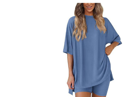 Women's Batwing T-Shirt and Shorts Set (photo 29)