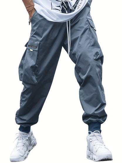 Men's Multi-Pocket Cargo Drawstring Pants (photo 14)
