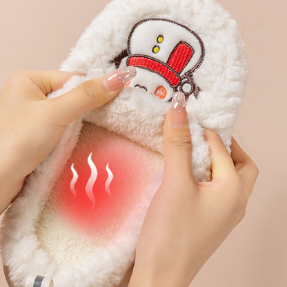 Snowman Plush House Slippers (photo 6)