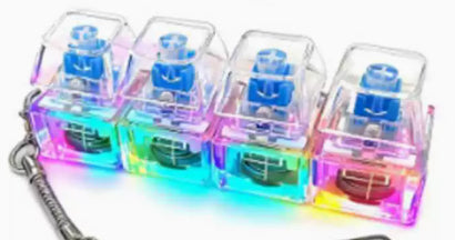 4-Key Clicker Keychain with Light (photo 14)