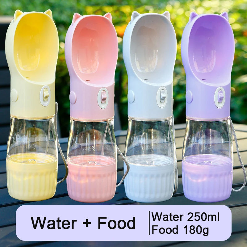 2-in-1 Portable Dog Water Bottle with Food Container (photo 18)