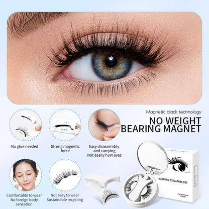Magnetic False Eyelashes with Applicator and Case (photo 4)