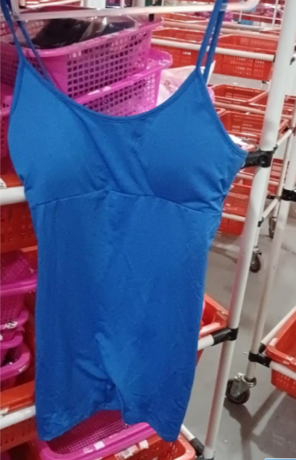 Women's Spaghetti Strap Workout Shorts Romper (photo 36)