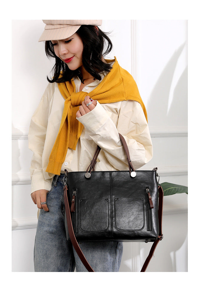 Women's Retro Large Crossbody Shoulder Bag (photo 11)