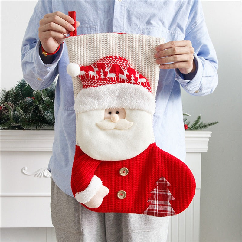 Large Knit Christmas Stocking (photo 5)