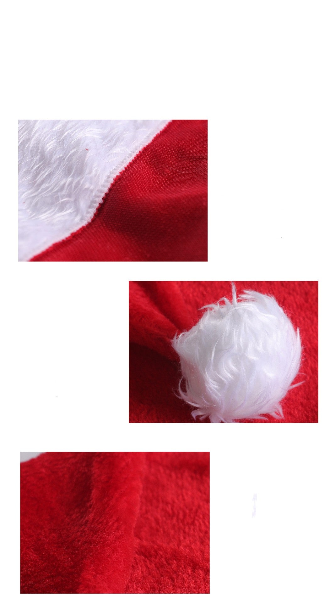 LED Light-Up Plush Santa Hat (photo 5)