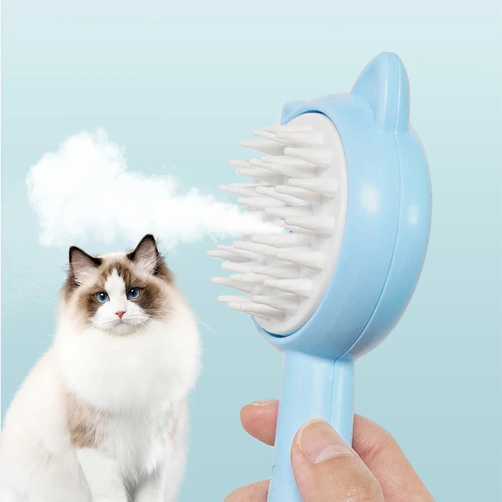 Rechargeable Self-Cleaning Pet Mist Slicker Brush (photo 7)